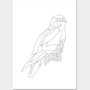 Peregrine falcon Posters and Art